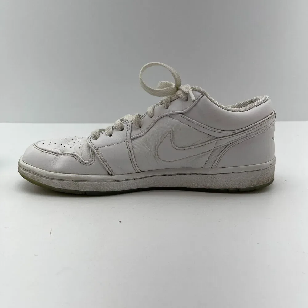 Nike Air Jordan 1 Retro Low - White Metallic Silver 309192-111 Men’s Size 7.5